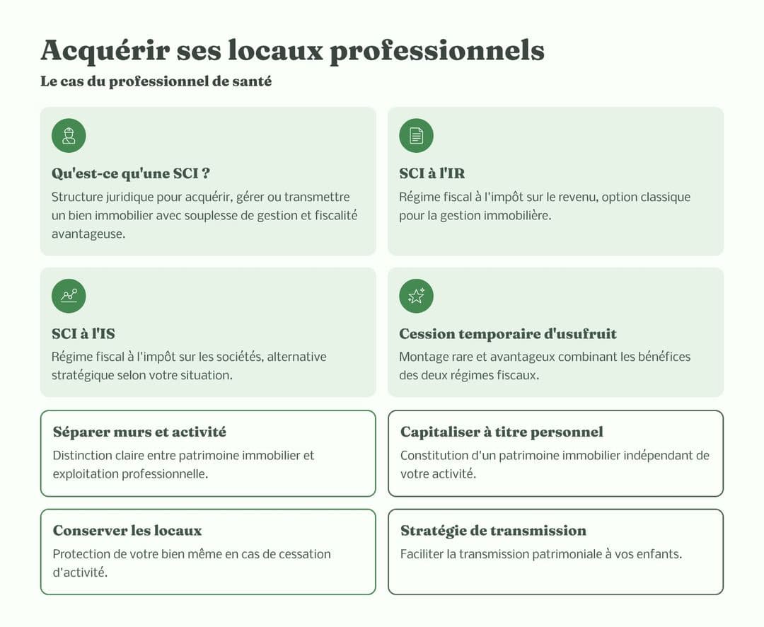 Acquérir ses locaux professionnels via une SCI