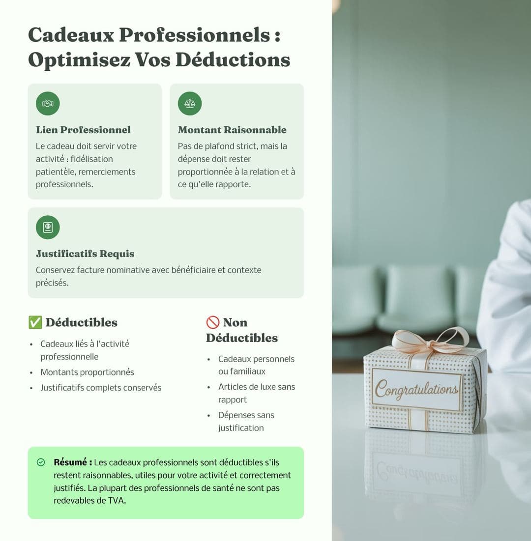 Cadeaux professionnels : optimiser les déductions