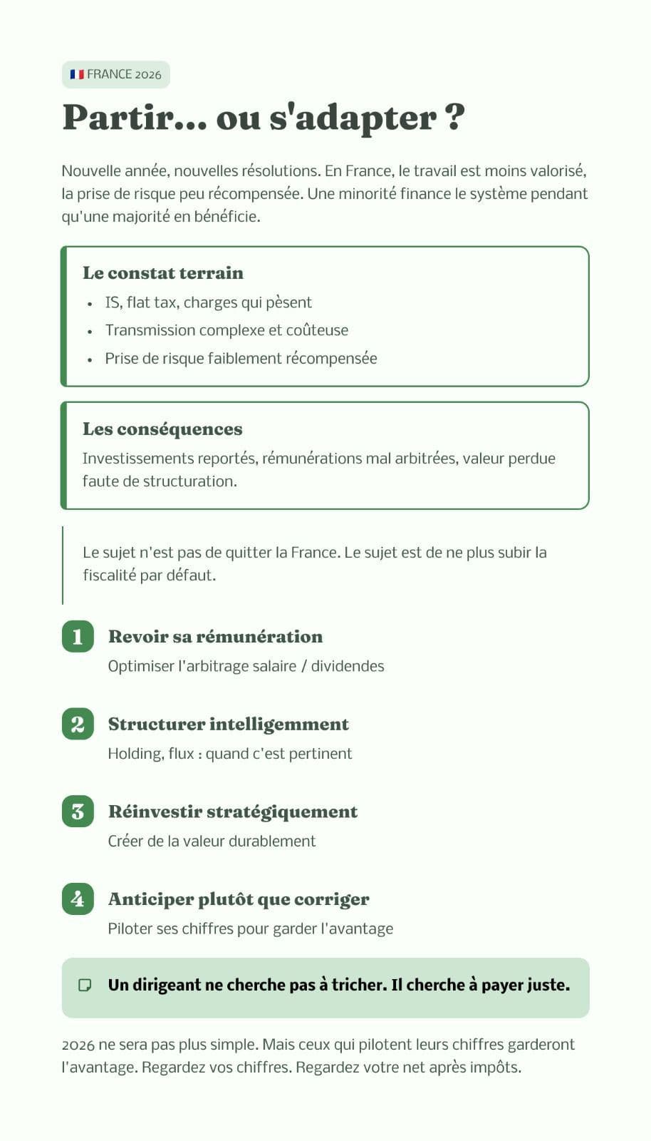 France 2026 : partir ou s'adapter à la fiscalité ?