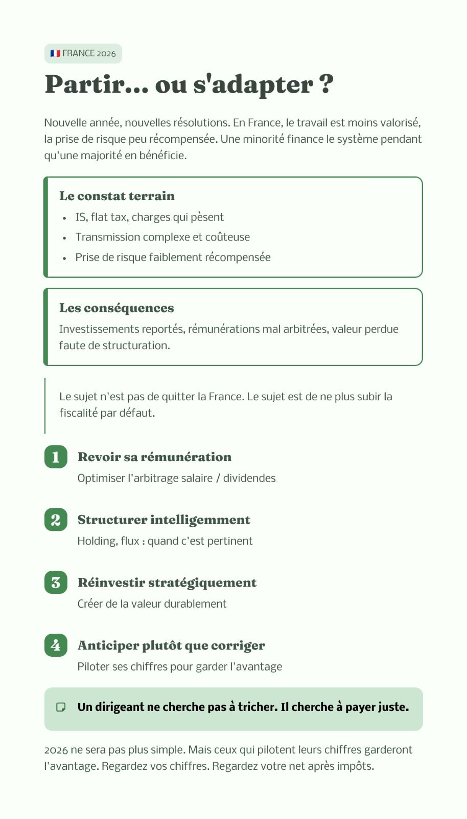 France 2026 : partir ou s'adapter à la fiscalité ?