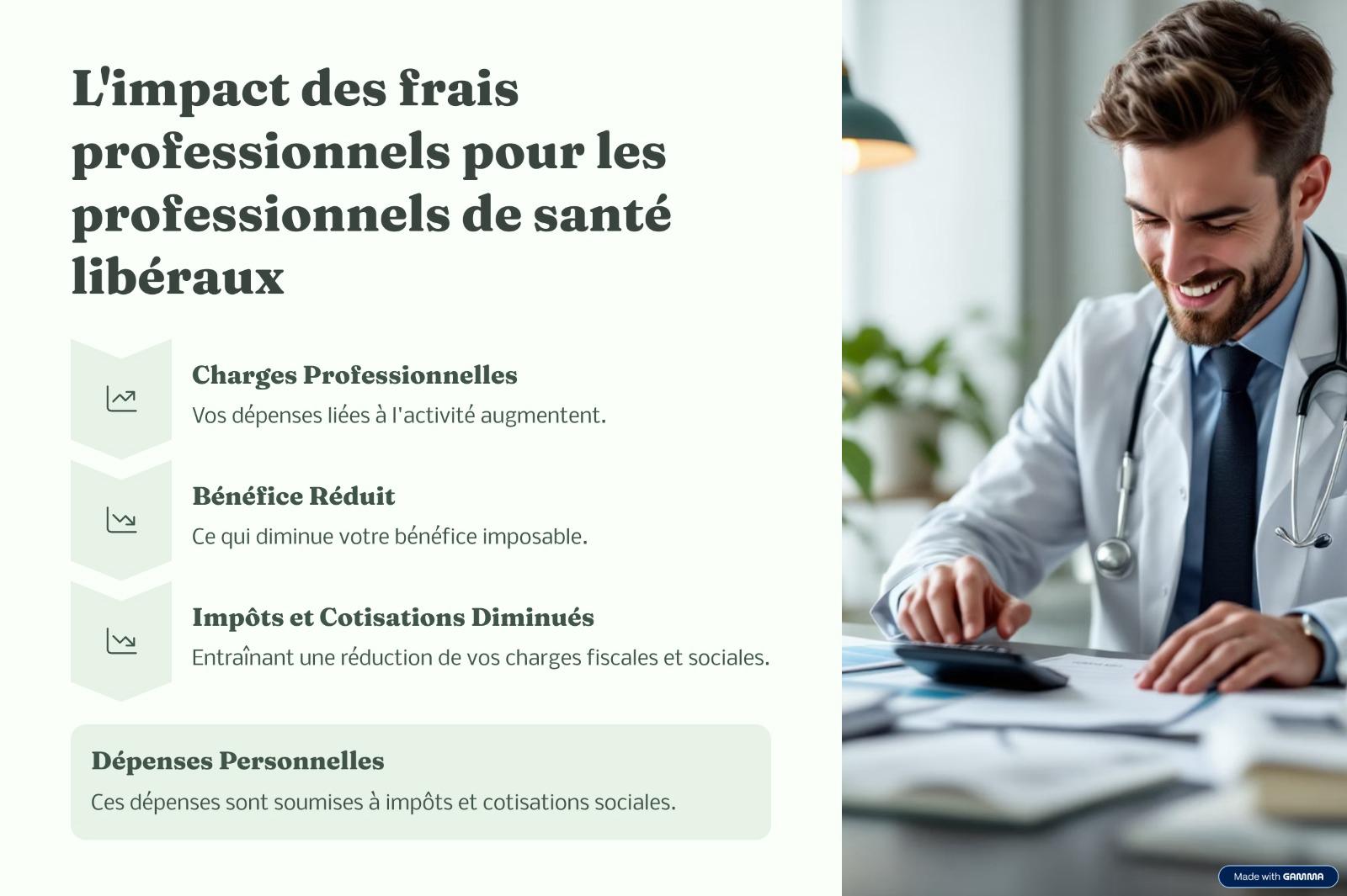 Impact des frais professionnels en santé libérale